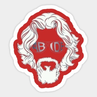 The Dude Abides A Big Lebowski Tribute Sticker